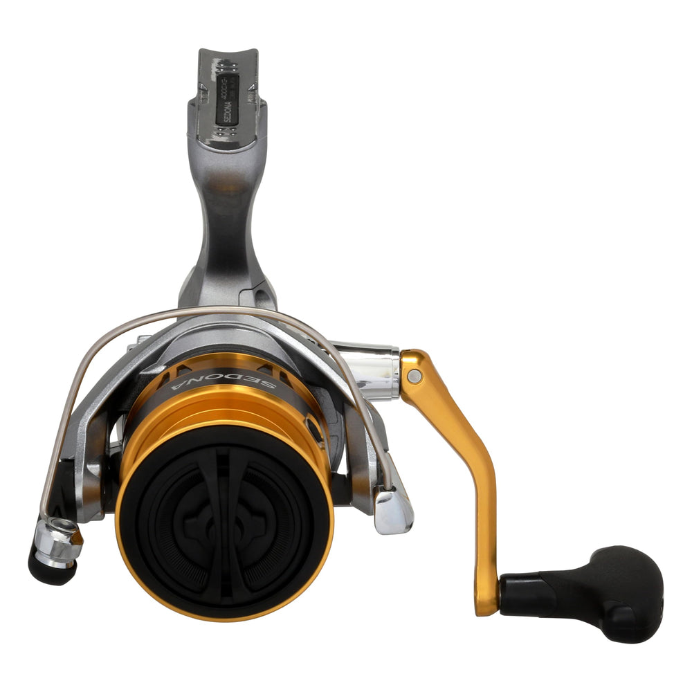 Shimano Sedona FI spooled line closeup showing clean line management