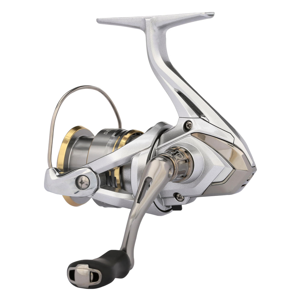 Shimano Sedona SE1000FJC SilentDrive closeup emphasizes quiet operation during long days on the water.