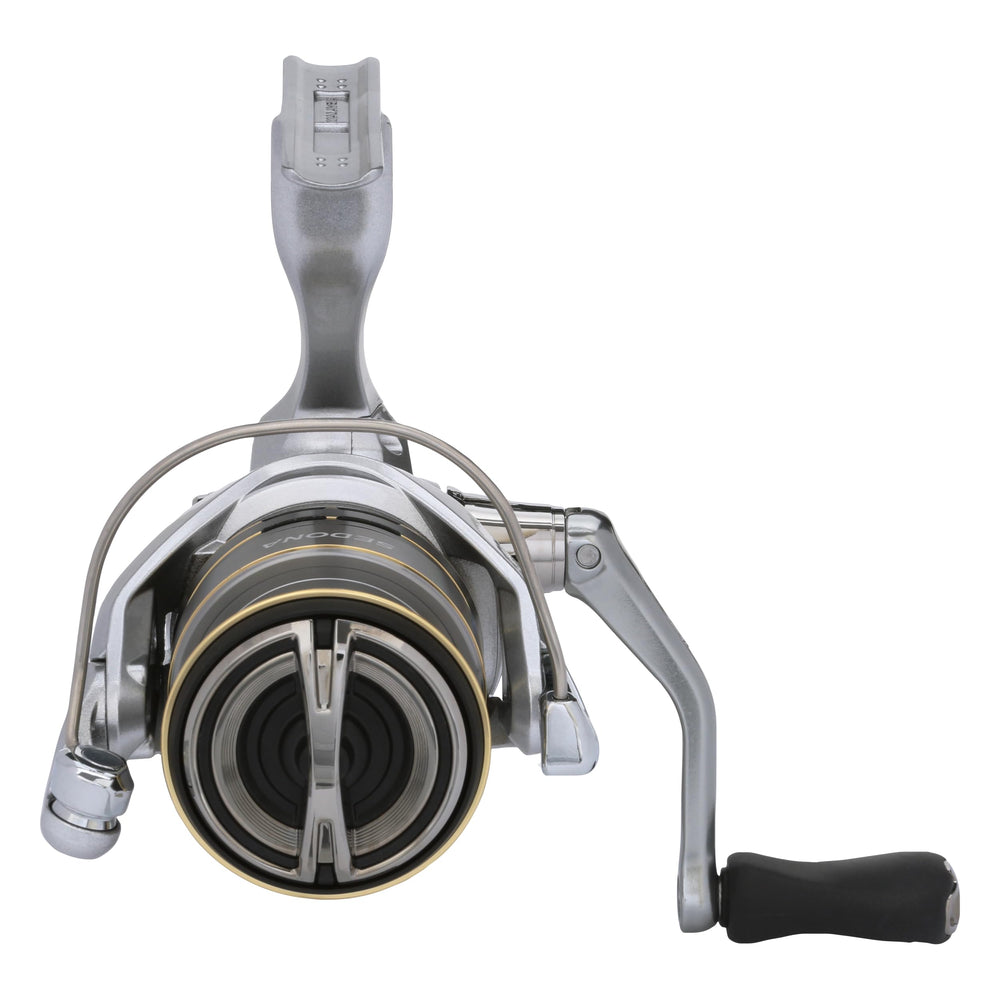 SHIMANO Sedona SE2500HGFJC SilentDrive detail for quiet, stealthy casts.