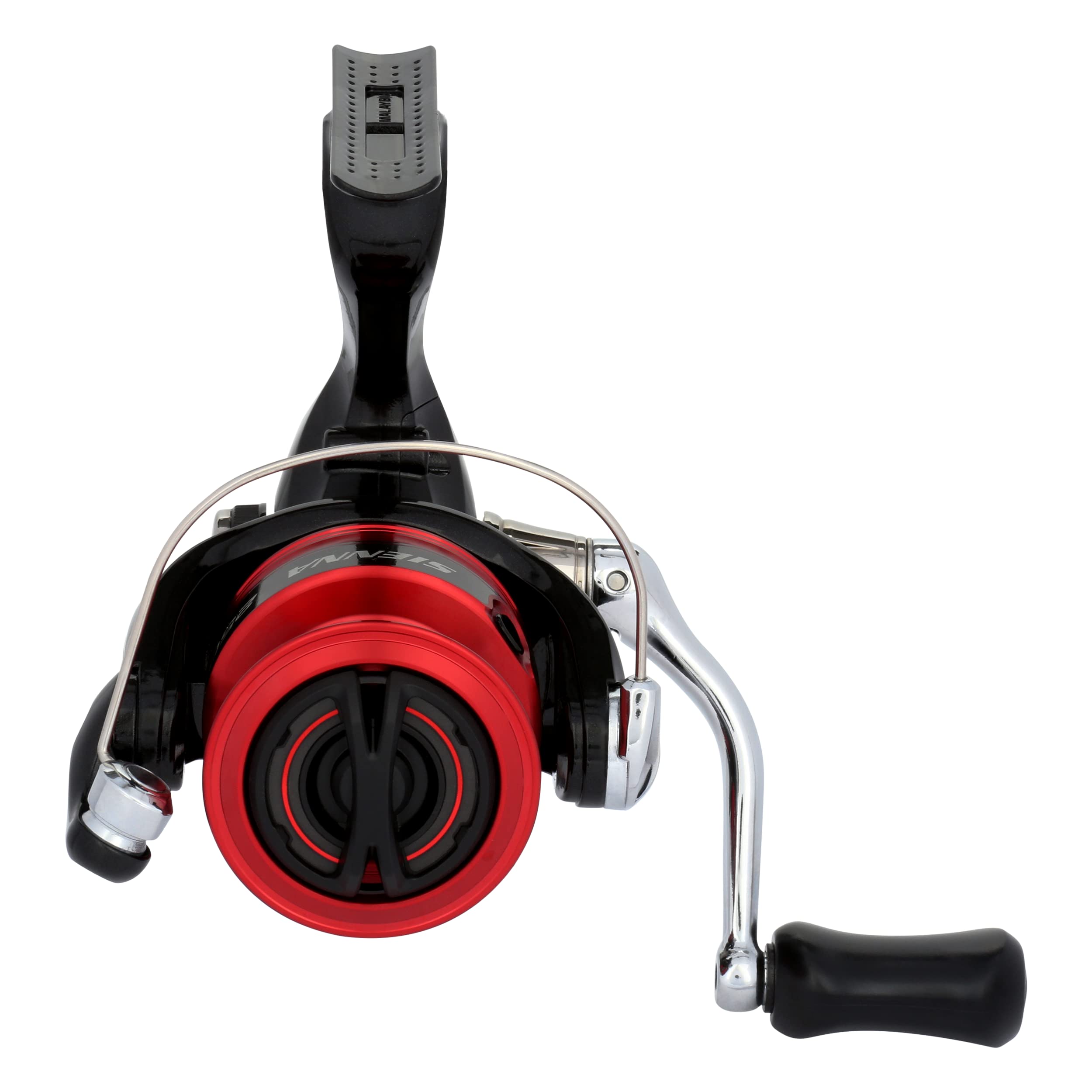 Shimano Sienna FG reel line-retrieve action demonstrates efficient 35-inch pulls per crank