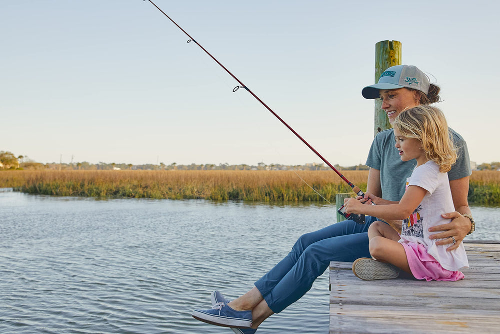 Compact Shimano Sienna rod and reel setup ready for field use