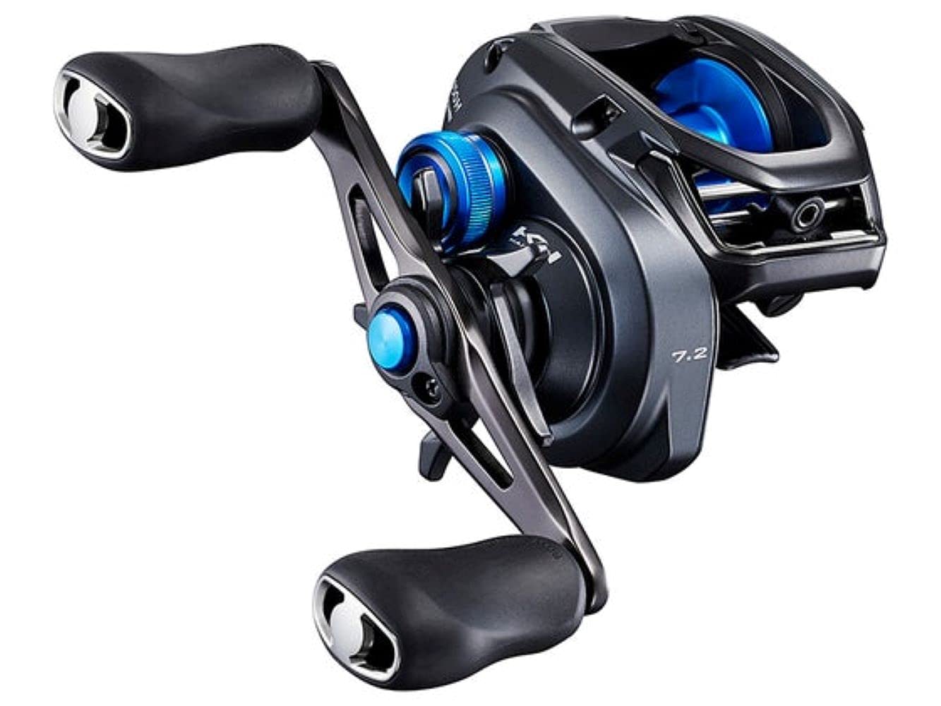 SHIMANO SLX 150HG casting reel in clam pack, smooth retrieves for versatile freshwater fishing.