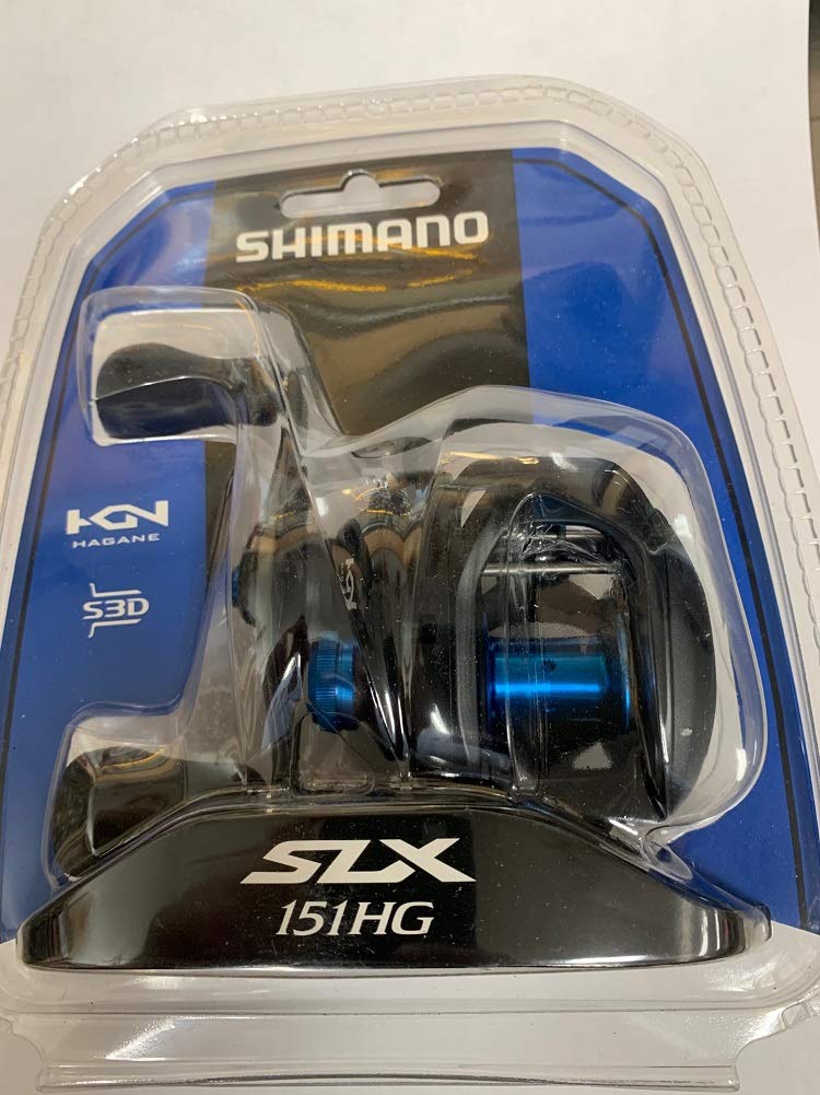 Shimano SLX 151HG left baitcaster in clampack with smooth operation for precise casting