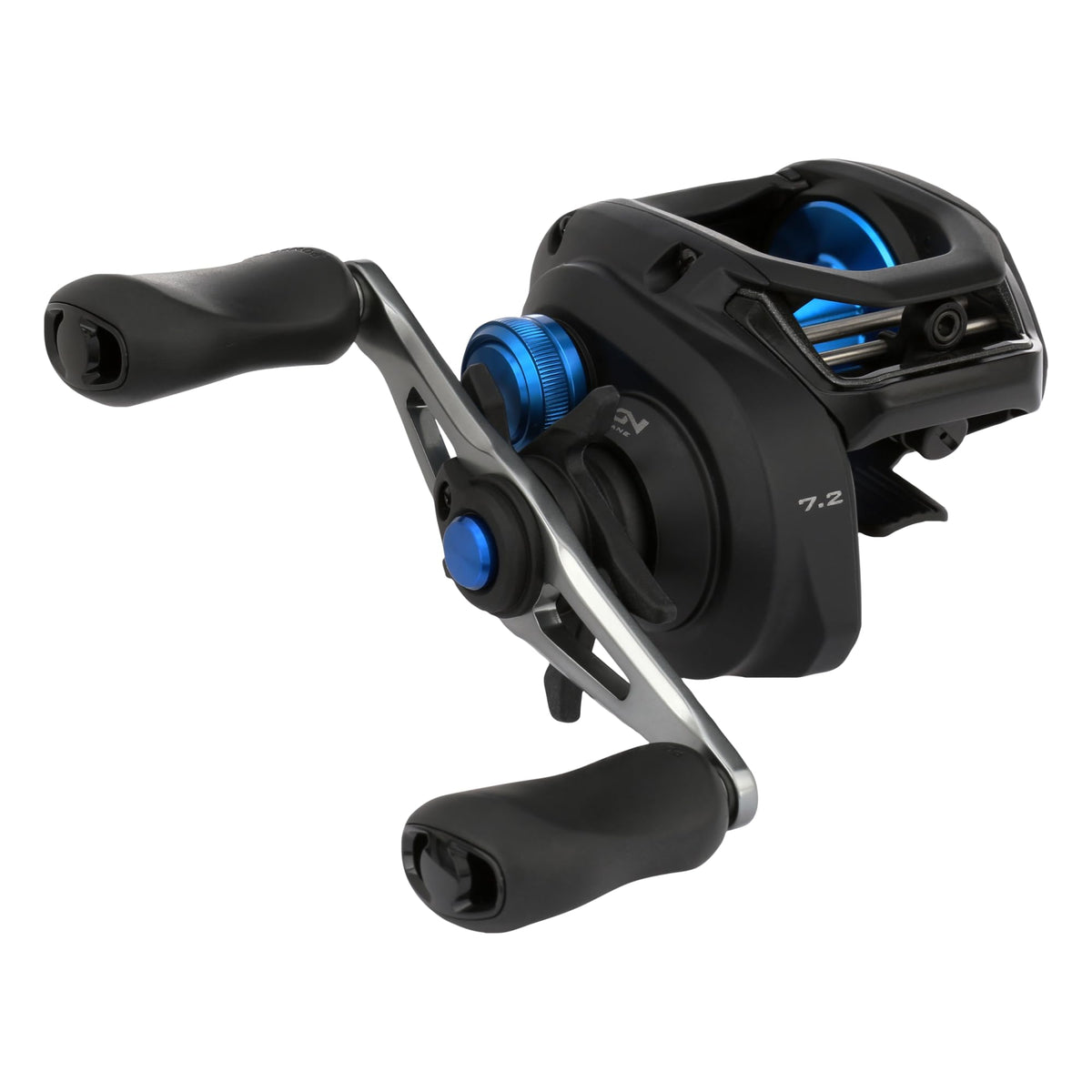 SHIMANO SLX A Hagane body close-up, emphasizing durability for long sessions