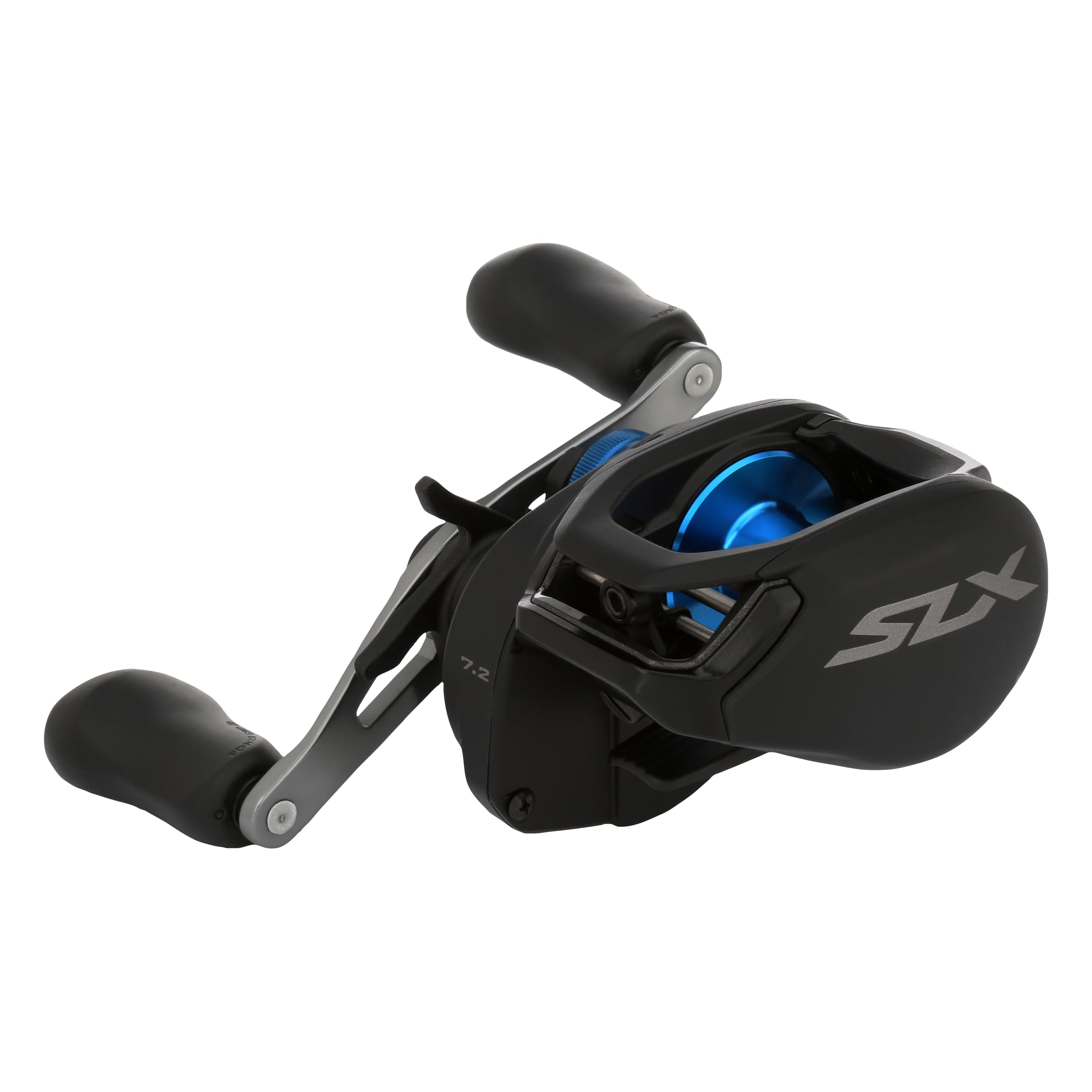 SHIMANO SLX A reel in hand demonstrates comfortable grip and balance