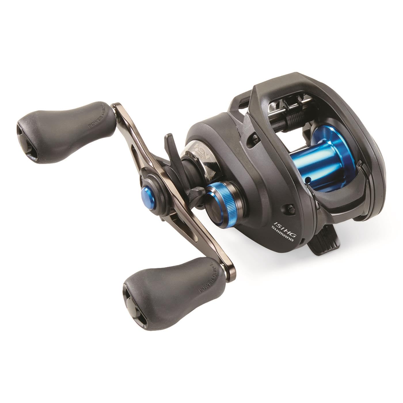 Shimano SLX DC 150 HG fishing reel – side view
