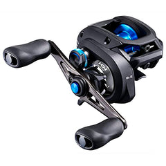 Shimano SLX DC 151HG reel side view highlighting SVS Infinity for precise spool control