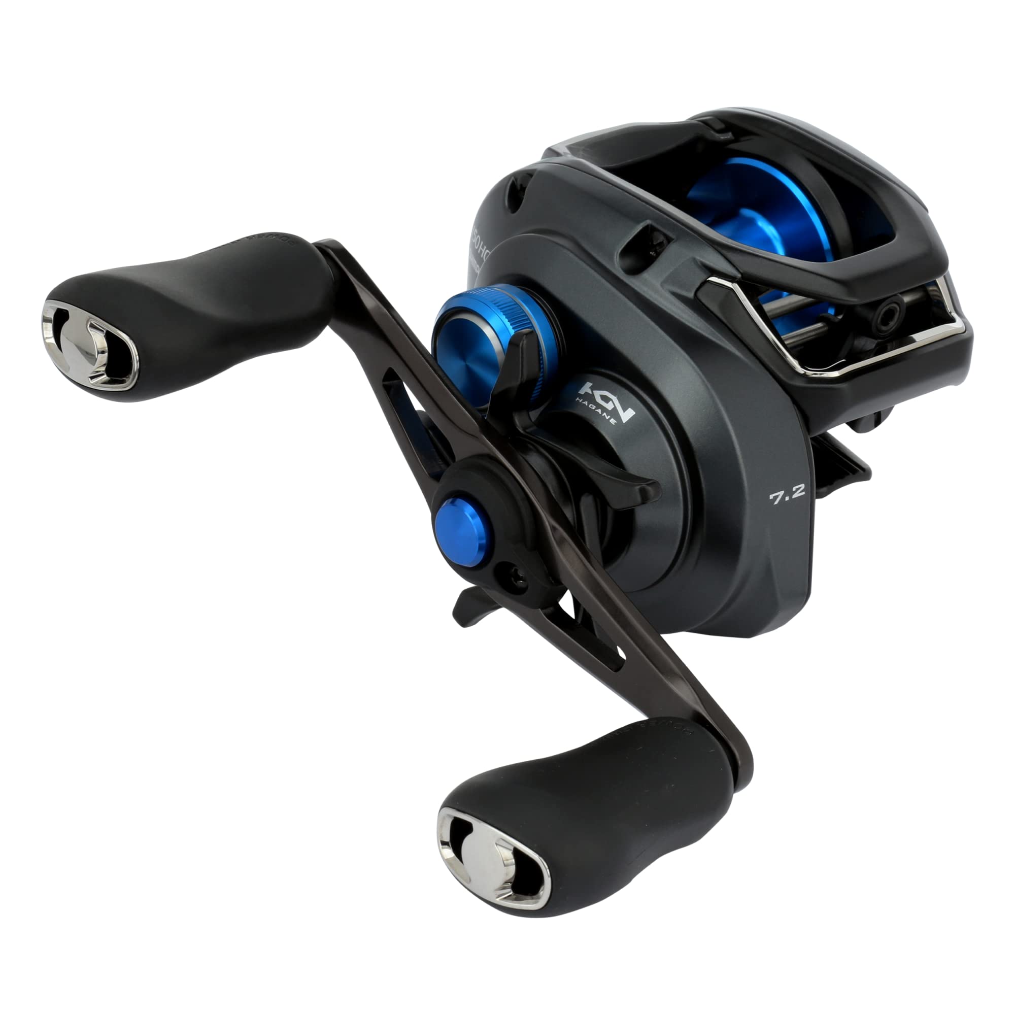 SHIMANO SLX XT reel displaying HAGANE body for durable, smooth operation.