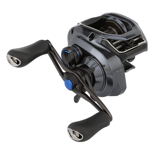 Shimano SLX71HGA cross-section view reveals durable cross carbon drag for smooth pressure control.