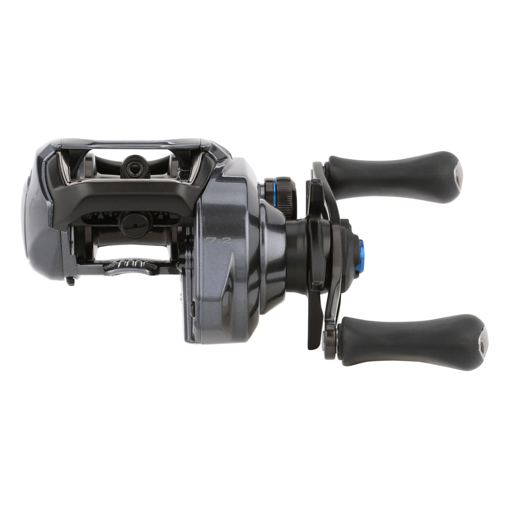 Shimano SLX71HGA MGL spool close-up shows smooth line retrieval potential.