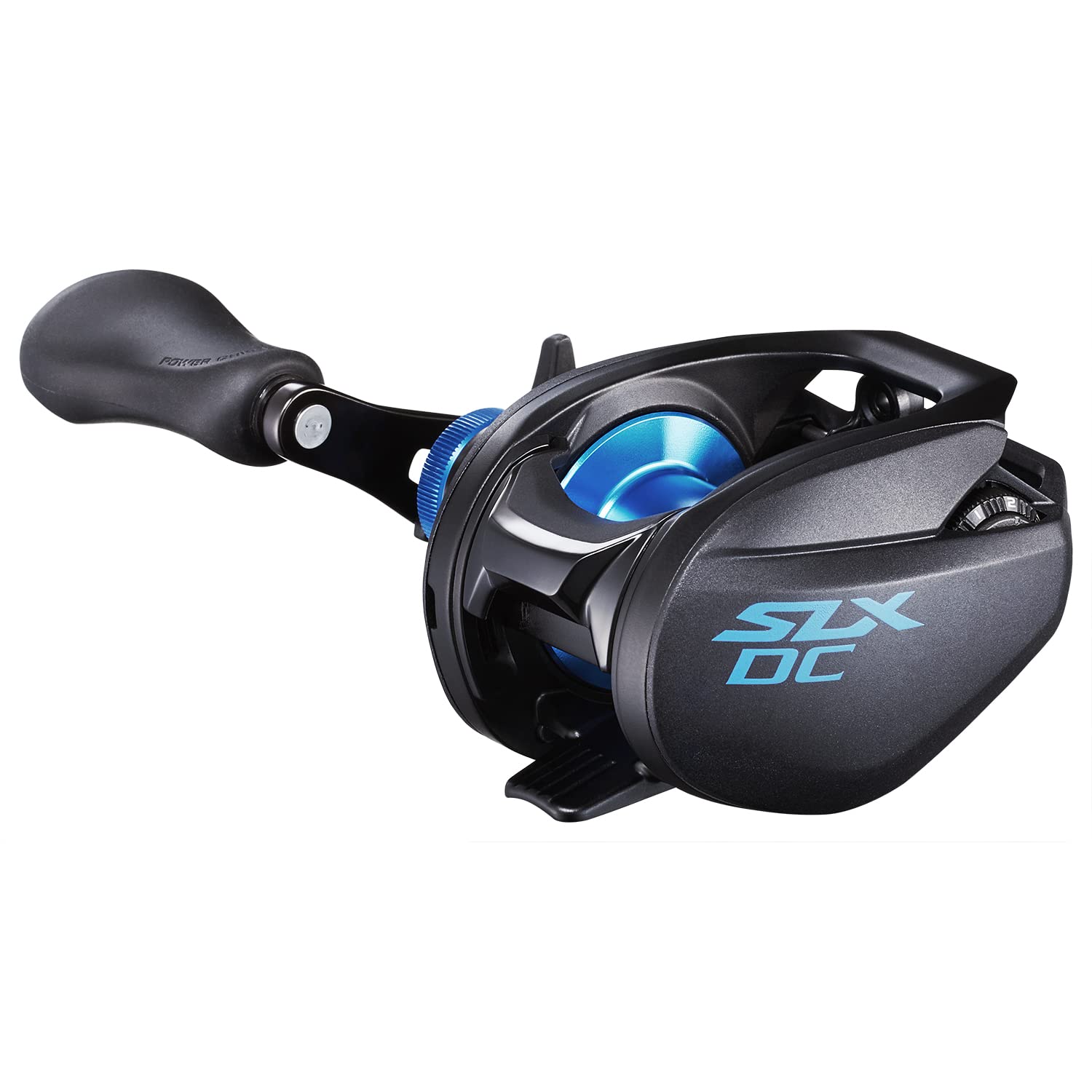 SHIMANO SLXDC150 SVS Infinity brake close-up enables consistent spool control.