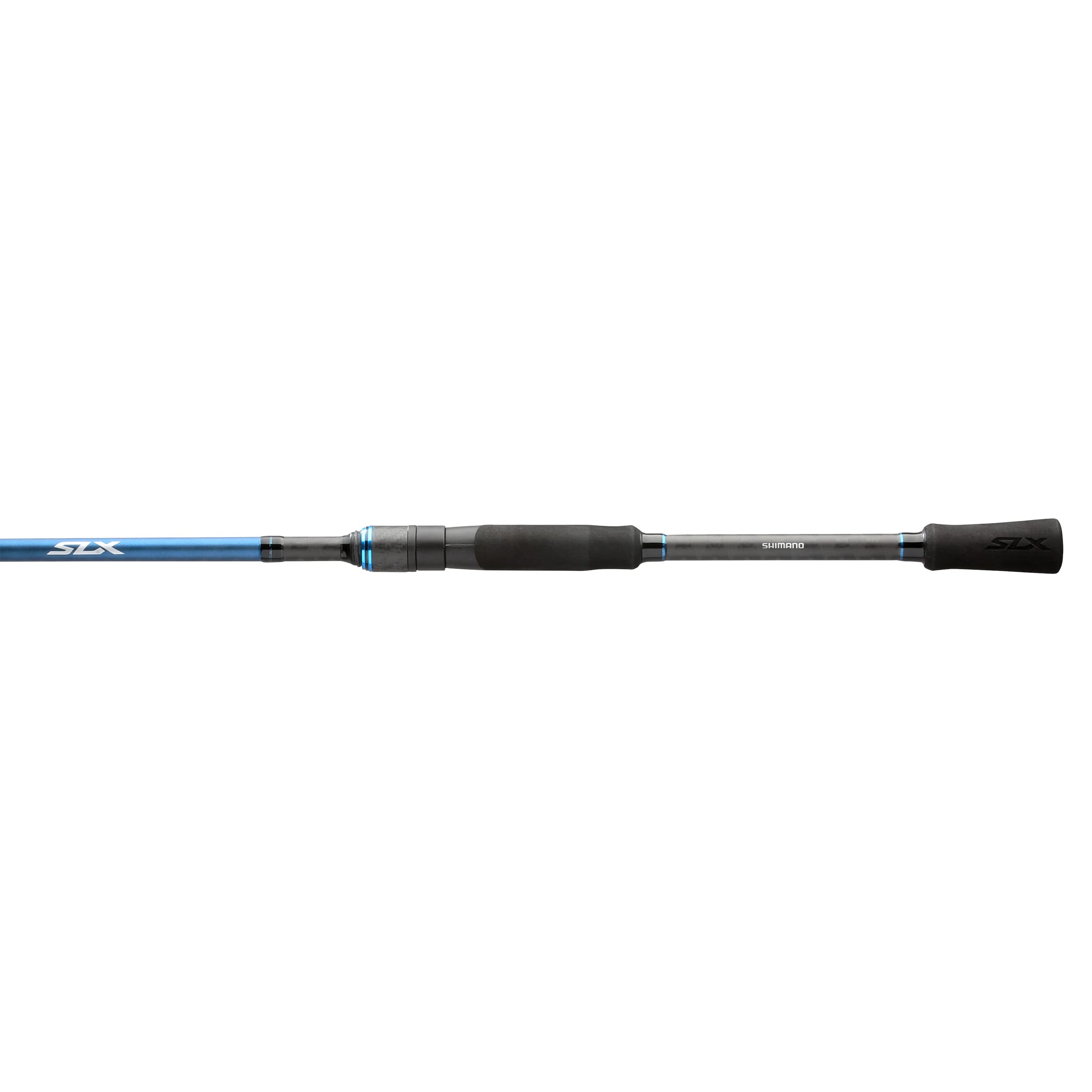 Shimano SLXSX69MA rod rear grip detail for comfortable all-day bass fishing.