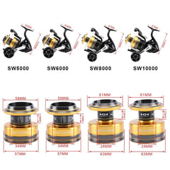 Shimano Socorro 10000F SW offshore spinning reel - side profile