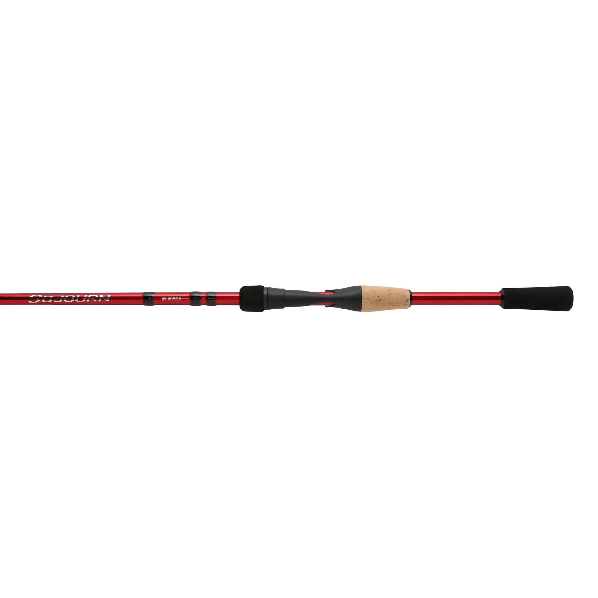 SHIMANO Sojourn reel seat shown for quick mounting and balanced casting.