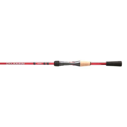 SHIMANO Sojourn EVA rear and foregrip provide secure control while casting.