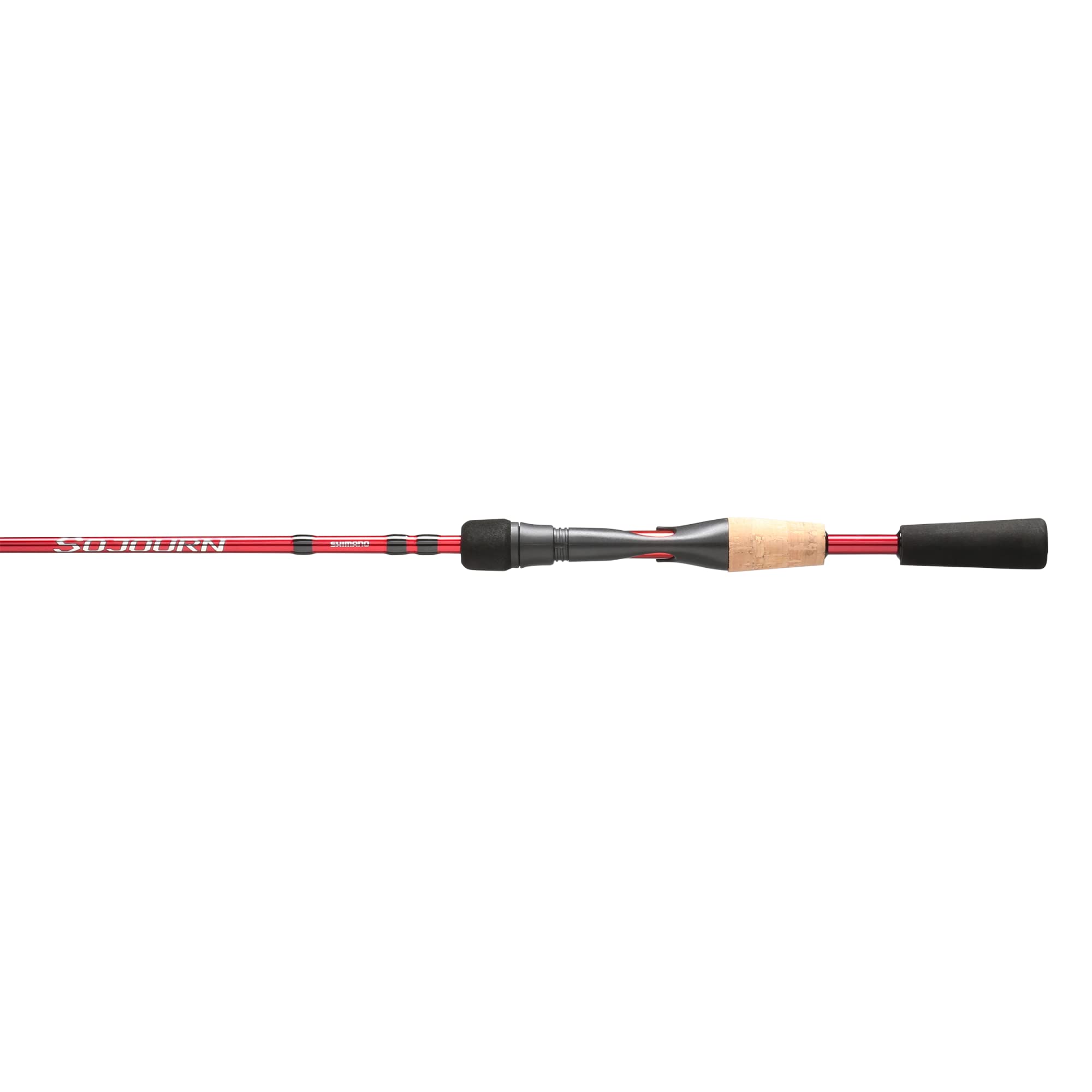 SHIMANO Sojourn exposed reel seat for quick reel changes and balanced feel.