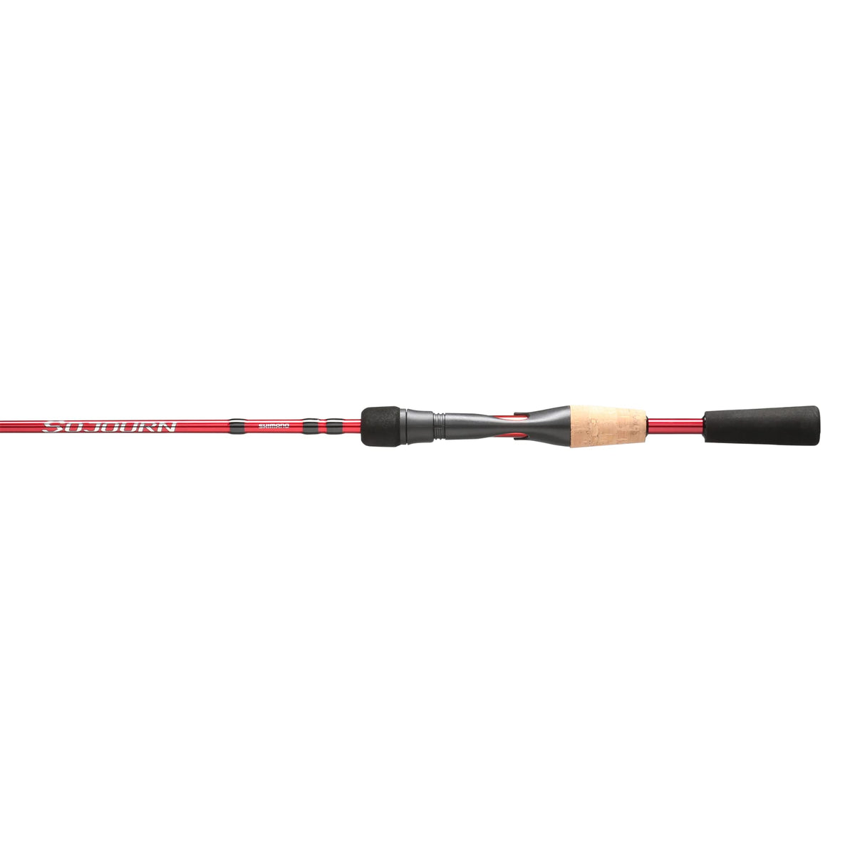 SHIMANO Sojourn exposed reel seat for quick reel changes and balanced feel.