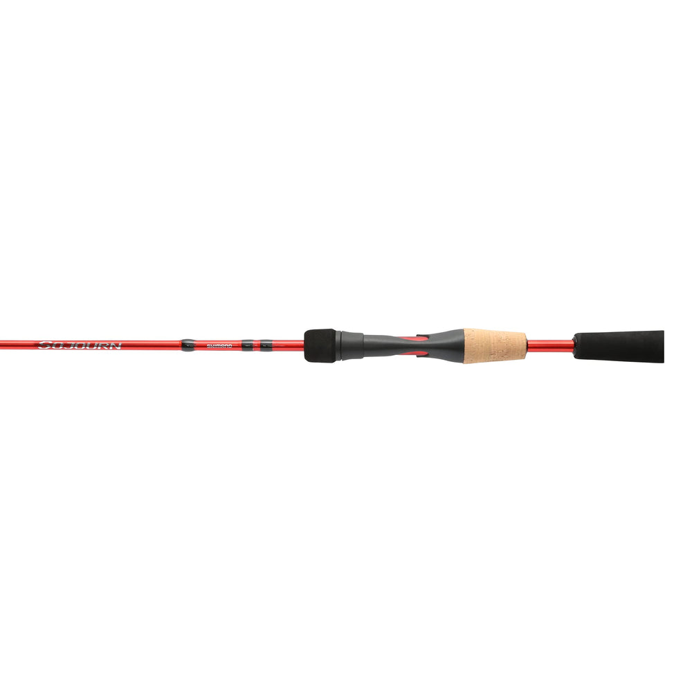 SHIMANO Sojourn titanium oxide guides reduce friction for smoother casts.