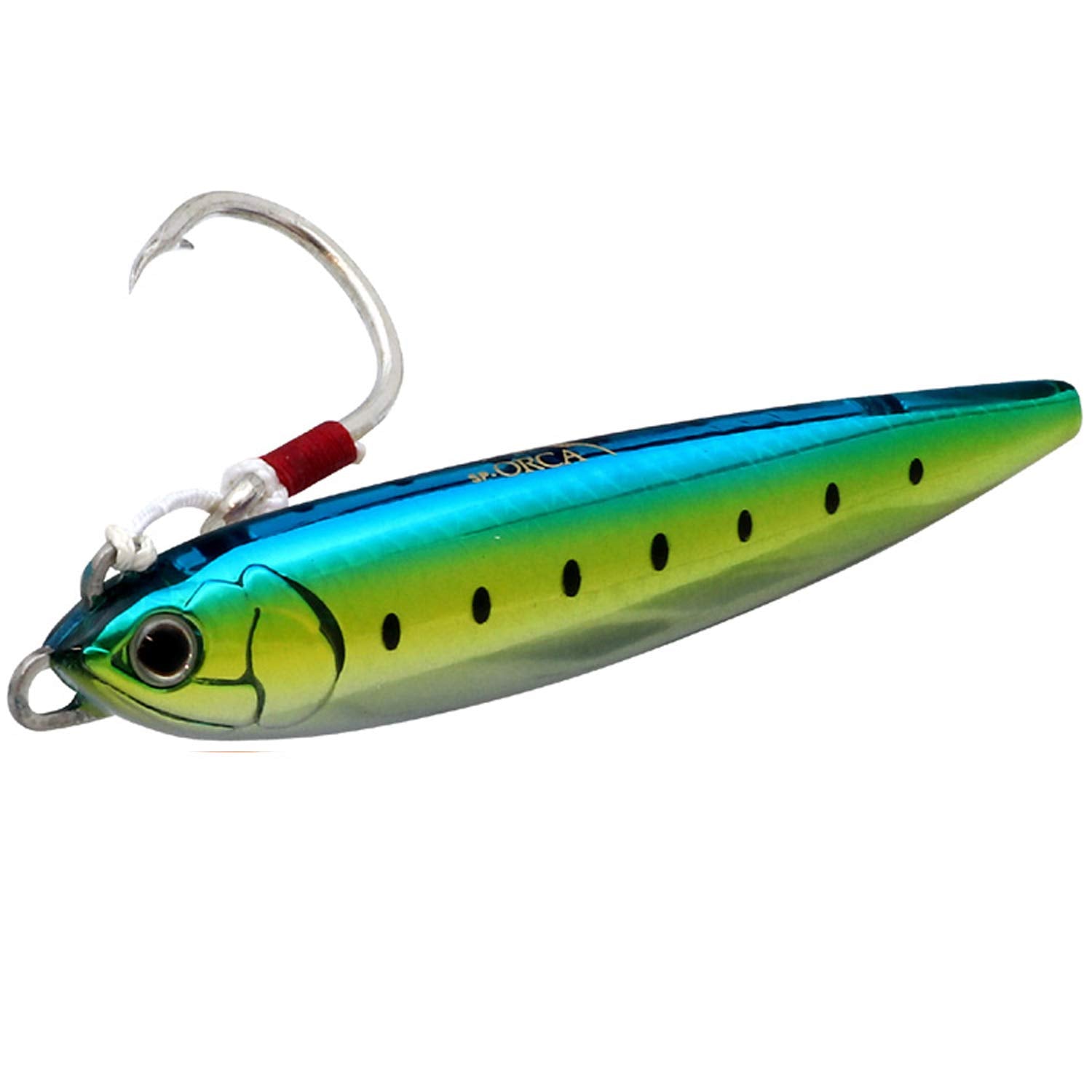 SHIMANO SP-ORCA Baby in water shows wobble and sinking action for pelagic targets.