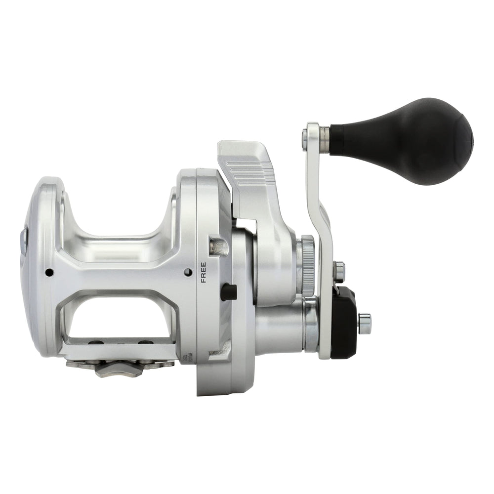 SHIMANO SPEEDMASTER II drag-guard close-up highlights 40 lb max drag for tough fish.