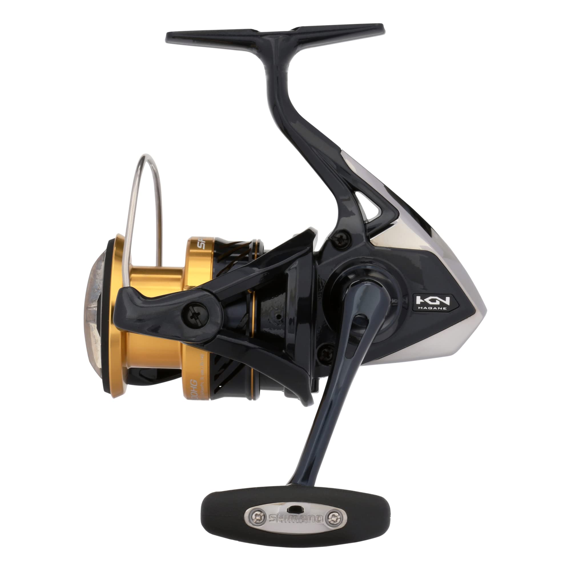 Shimano Spheros SW 3000-4000 front view highlighting the durable HAGANE body.