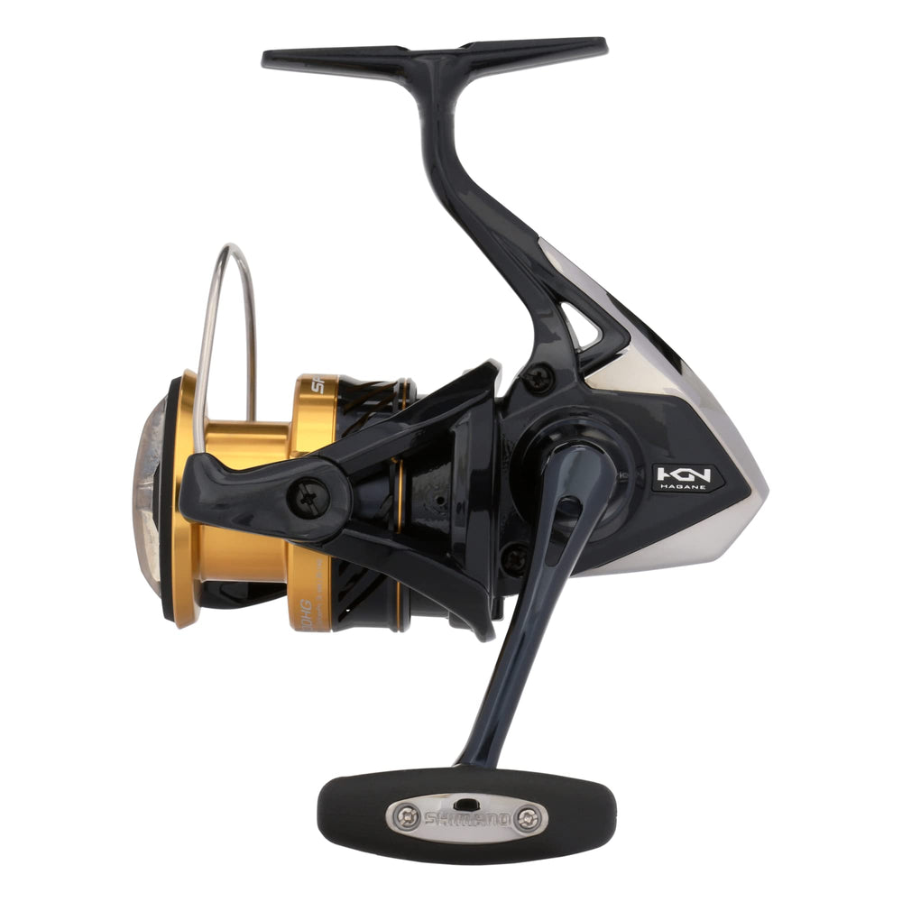 Shimano Spheros SW 3000-4000 front view highlighting the durable HAGANE body.