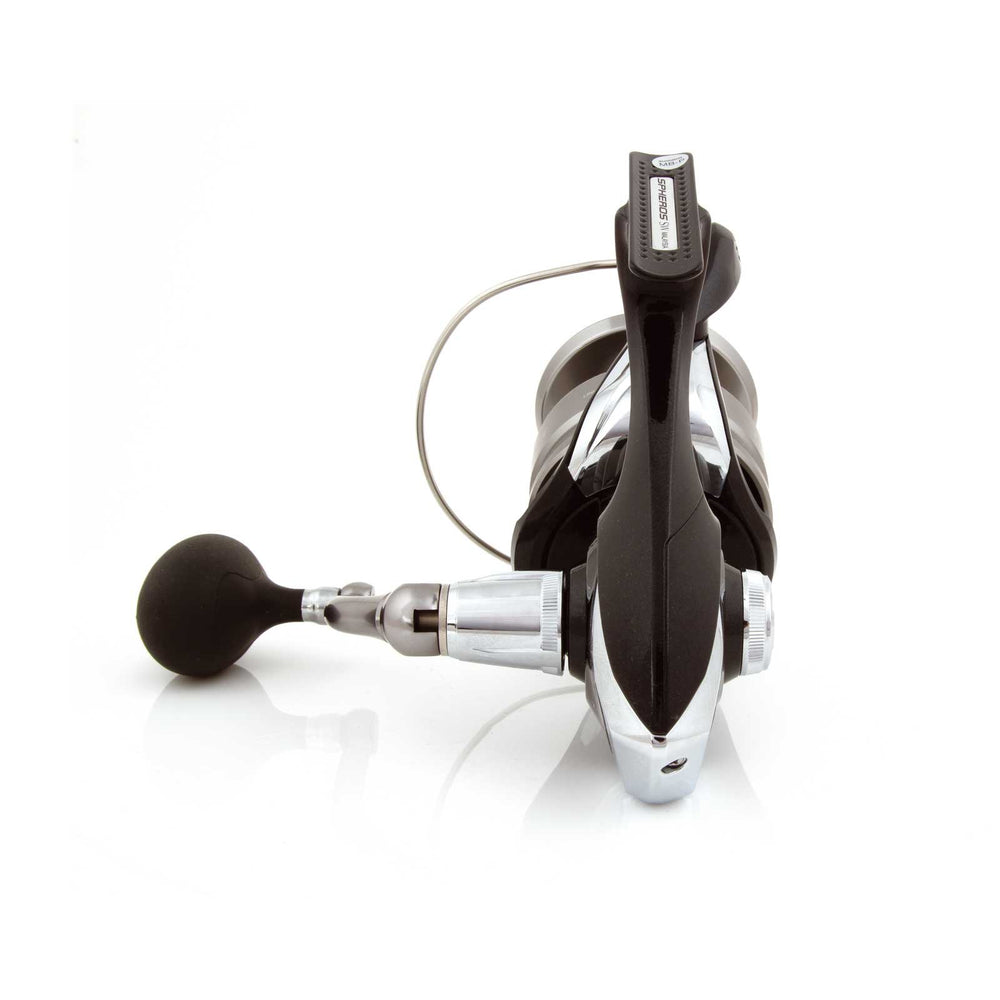 SHIMANO SPHEROS SW 3000-4000 Hagane gear detail for smooth, reliable retrieves.