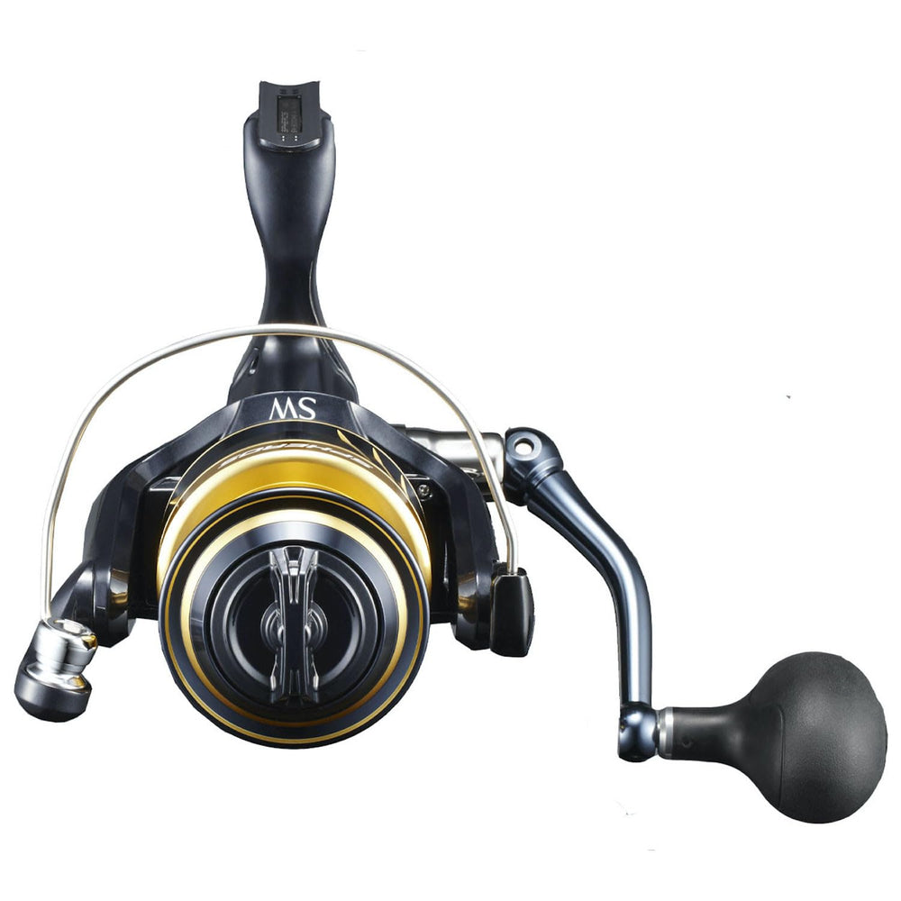 Shimano SPHEROS SW A 18000HG drag assembly close-up emphasizing crisp Cross Carbon Drag performance