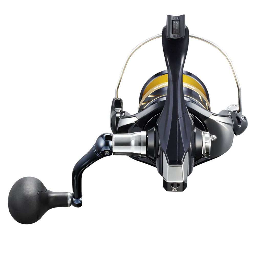SHIMANO SPHEROS SW A 8000HG cross carbon drag for precise control.