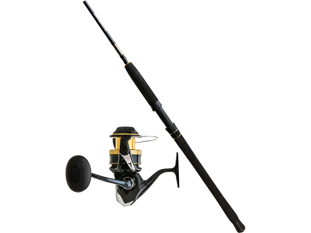 Shimano Spheros SW spinning combo saltwater set, versatile fishing option.