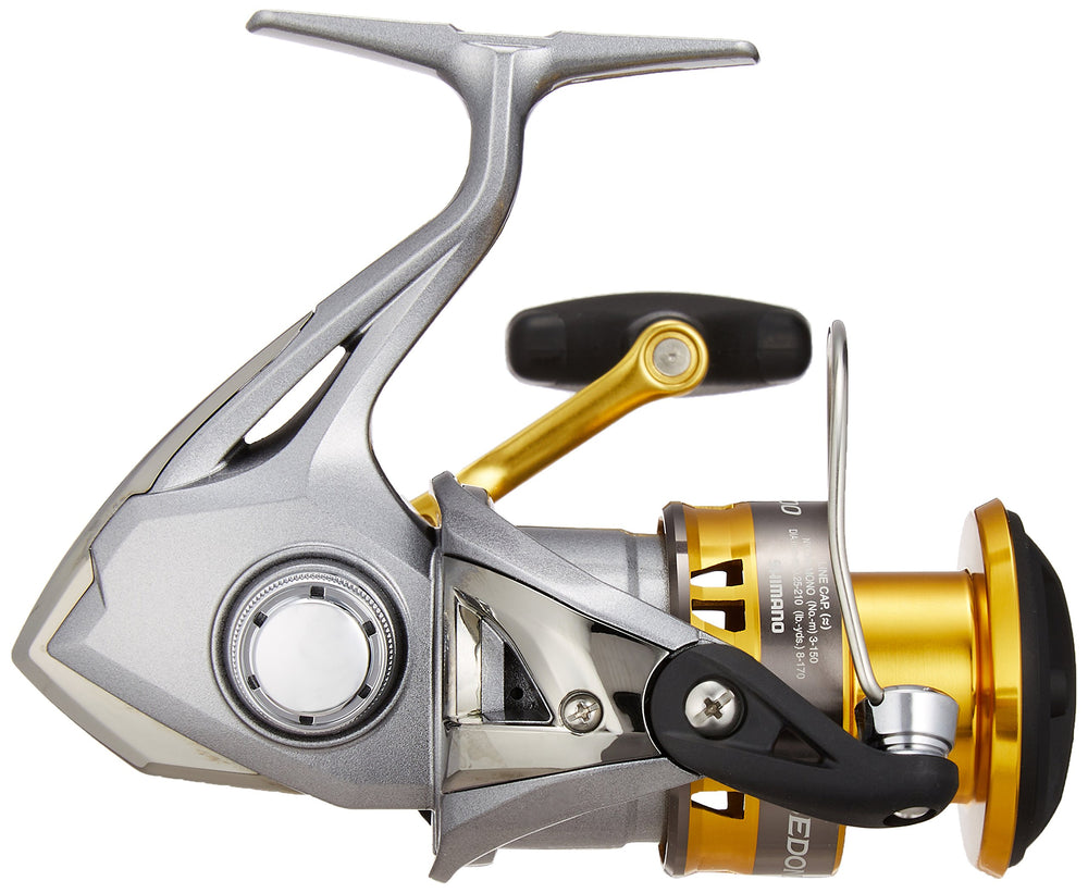 Close-up of Sedona C3000 reel line winding capacity