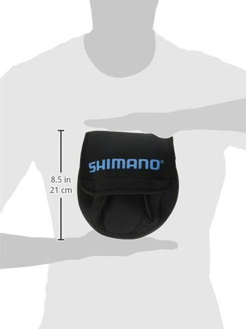 SHIMANO neoprene closeup highlights protective material guarding reels from scratches.