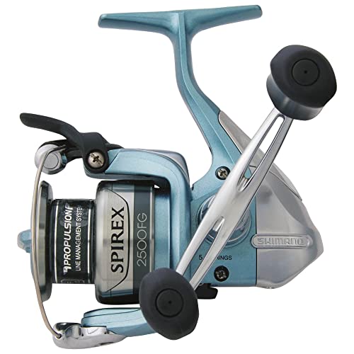 Shimano Spirex FG QuickFire II button enabling fast spool engagement during action