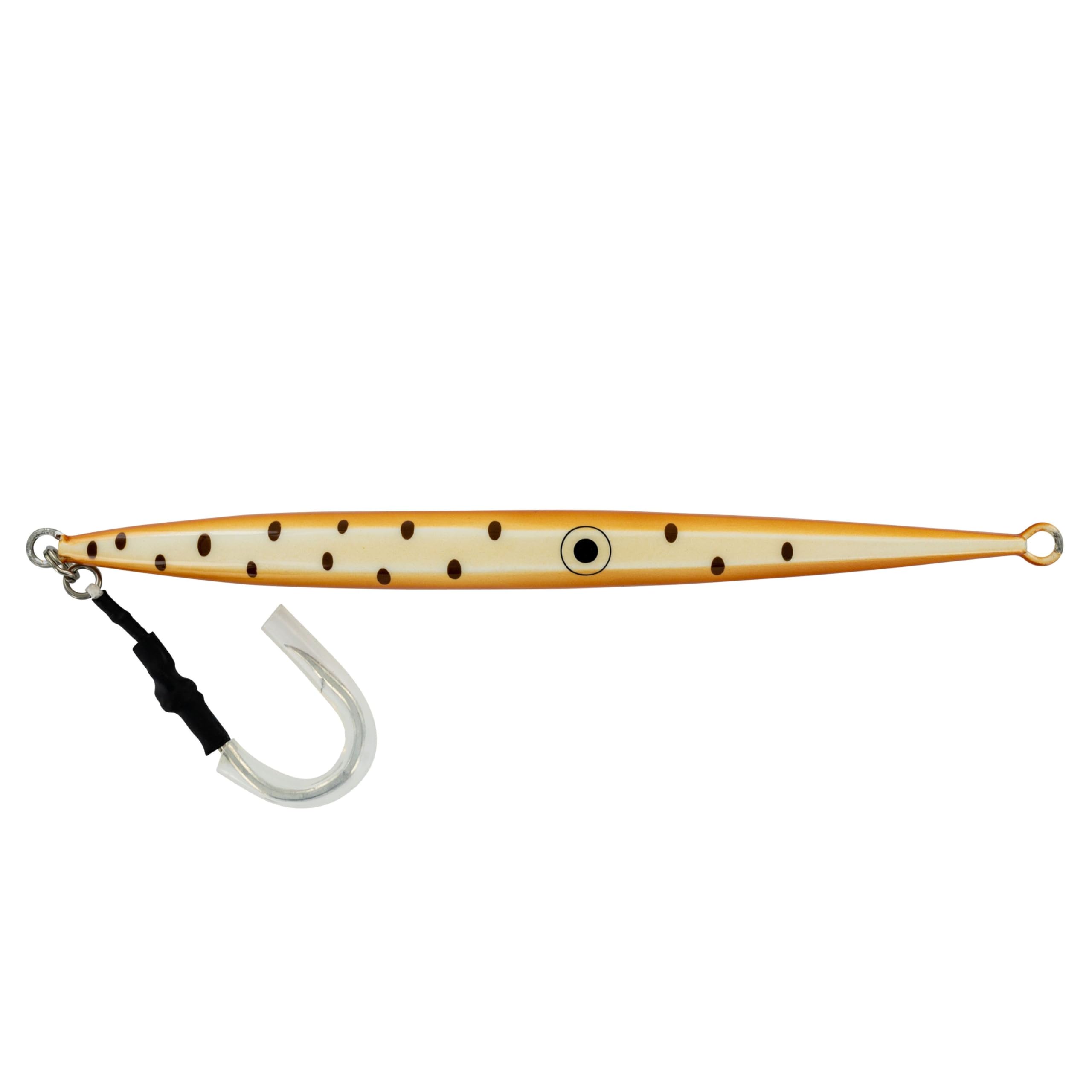 Shimano Squid SHIMMERFALL BF140FSSQ 140g jig for deep-water squid targeting.