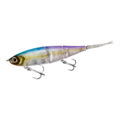 SHIMANO St Purple BT Bait 99F side-view highlighting durable elastomer tail for natural swim.
