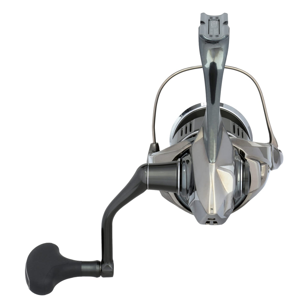 Rear-angle view showing handle on Shimano Stella C5000XG FK