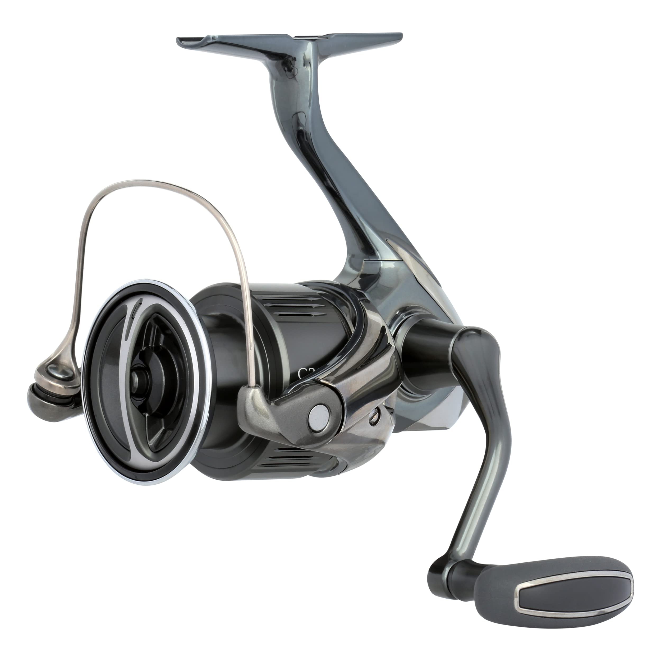 Mid-section detail of Shimano Stella C5000XG FK showing finish