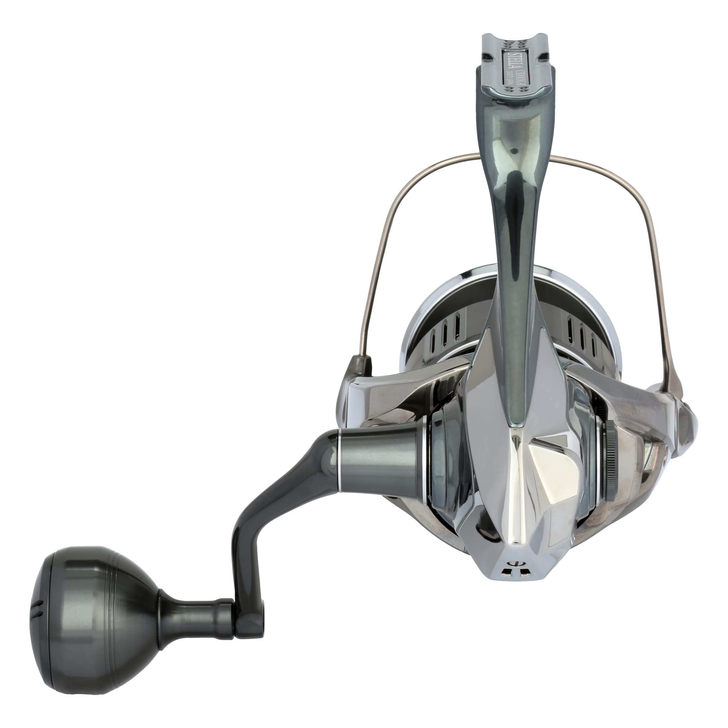 Shimano Stella C5000XG FK Hagane body close-up highlights rugged durability for saltwater casting