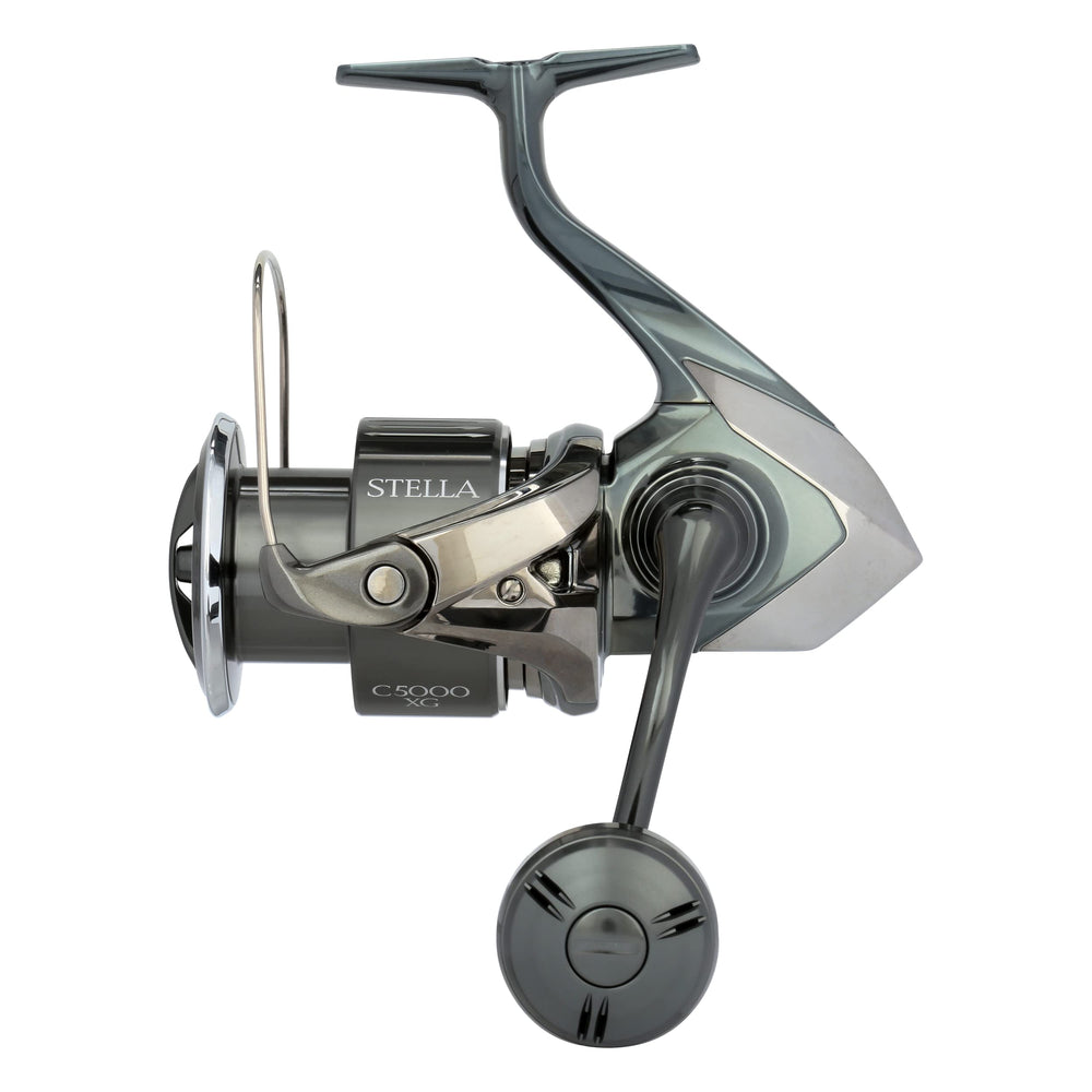 Shimano Stella C5000XG FK reel top view shows precision for smooth casting