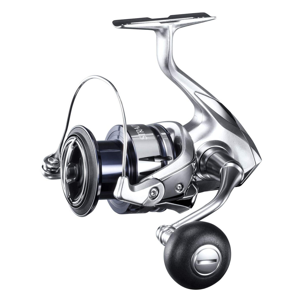 SHIMANO Stradic FL handle assembly delivering precise, balanced cranking.