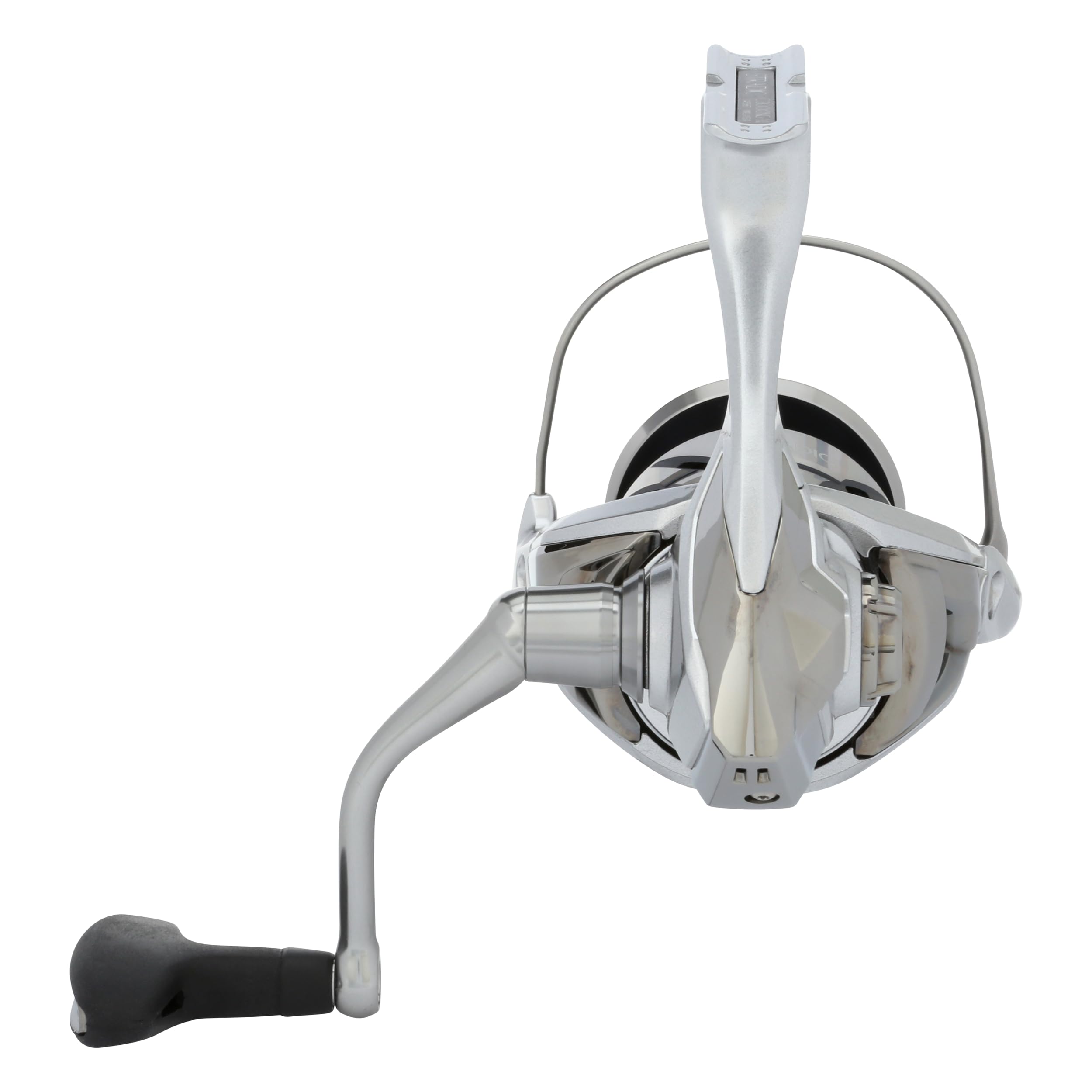 SHIMANO Stradic FM spinning reel side view highlighting robust frame