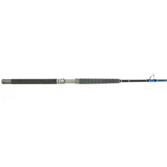 SHIMANO Talavera Bluewater rod side view shows durable blank and guide layout for offshore use.