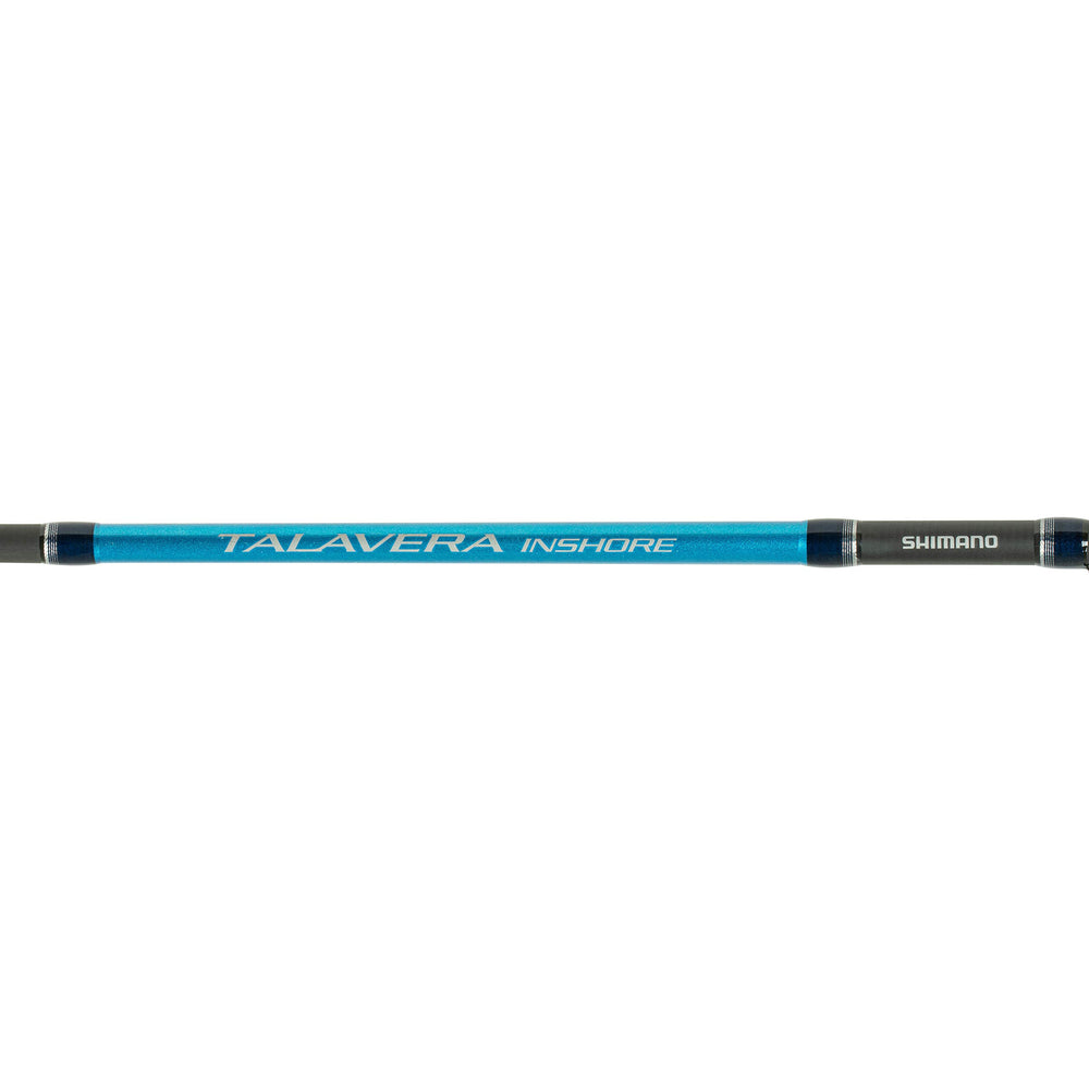 Shimano Talavera inshore rod guide system ensures smooth line flow and durability.