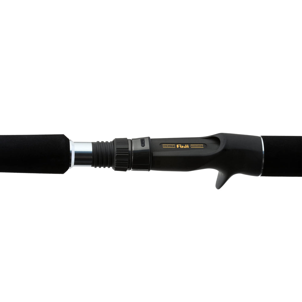SHIMANO Talavera Type J 60 L CST reel-seat area provides secure, comfortable setups.