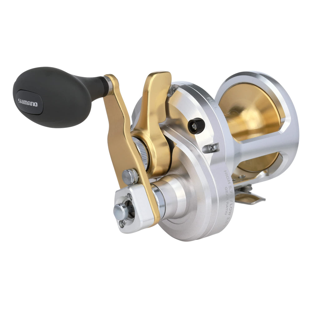 SHIMANO TALICA 16II lever-drag reel highlighting solid construction for saltwater trolling.