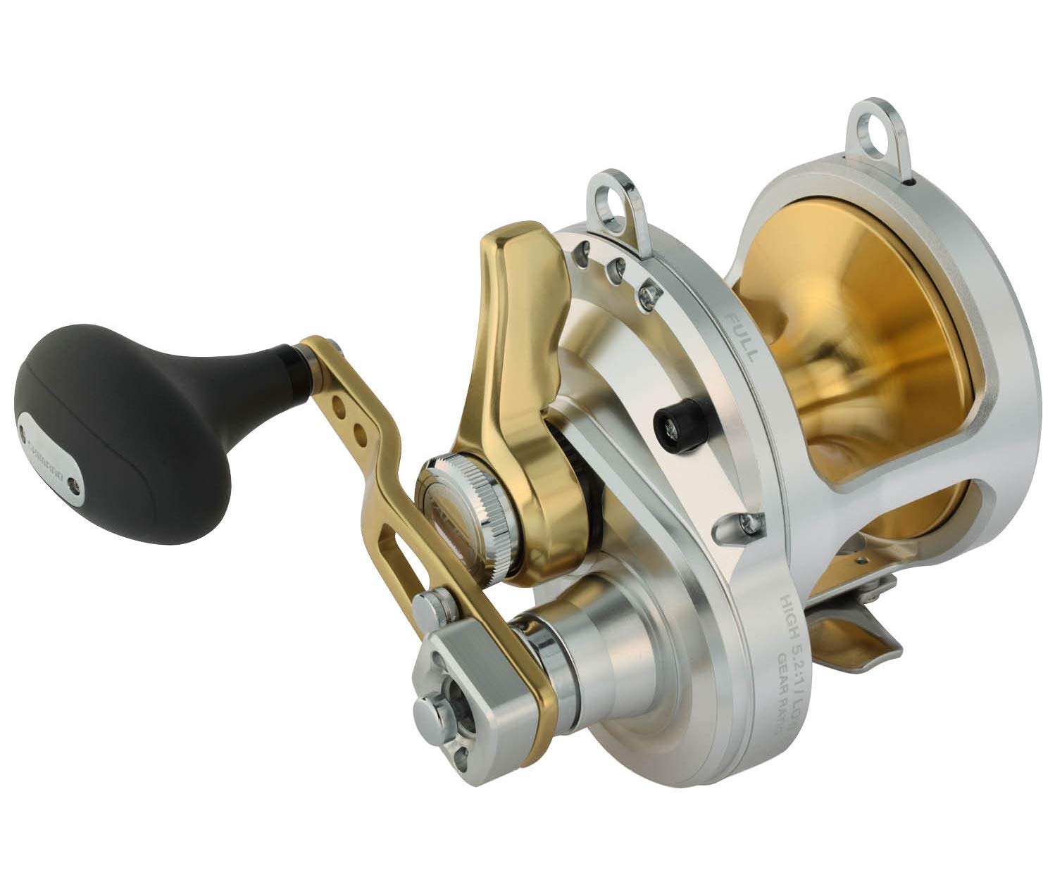 Shimano Talica 25 II drag system close-up for precise big-game control.