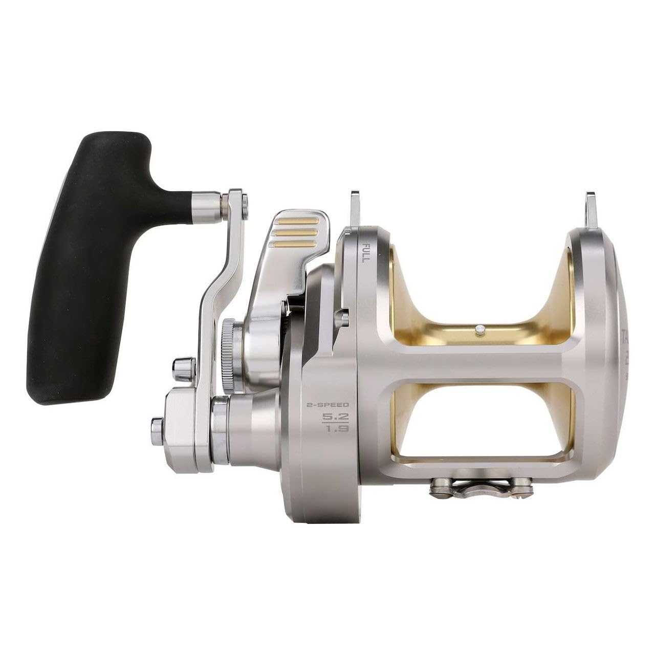 Shimano Talica A TAC25IIA 2-speed lever drag for precision control.