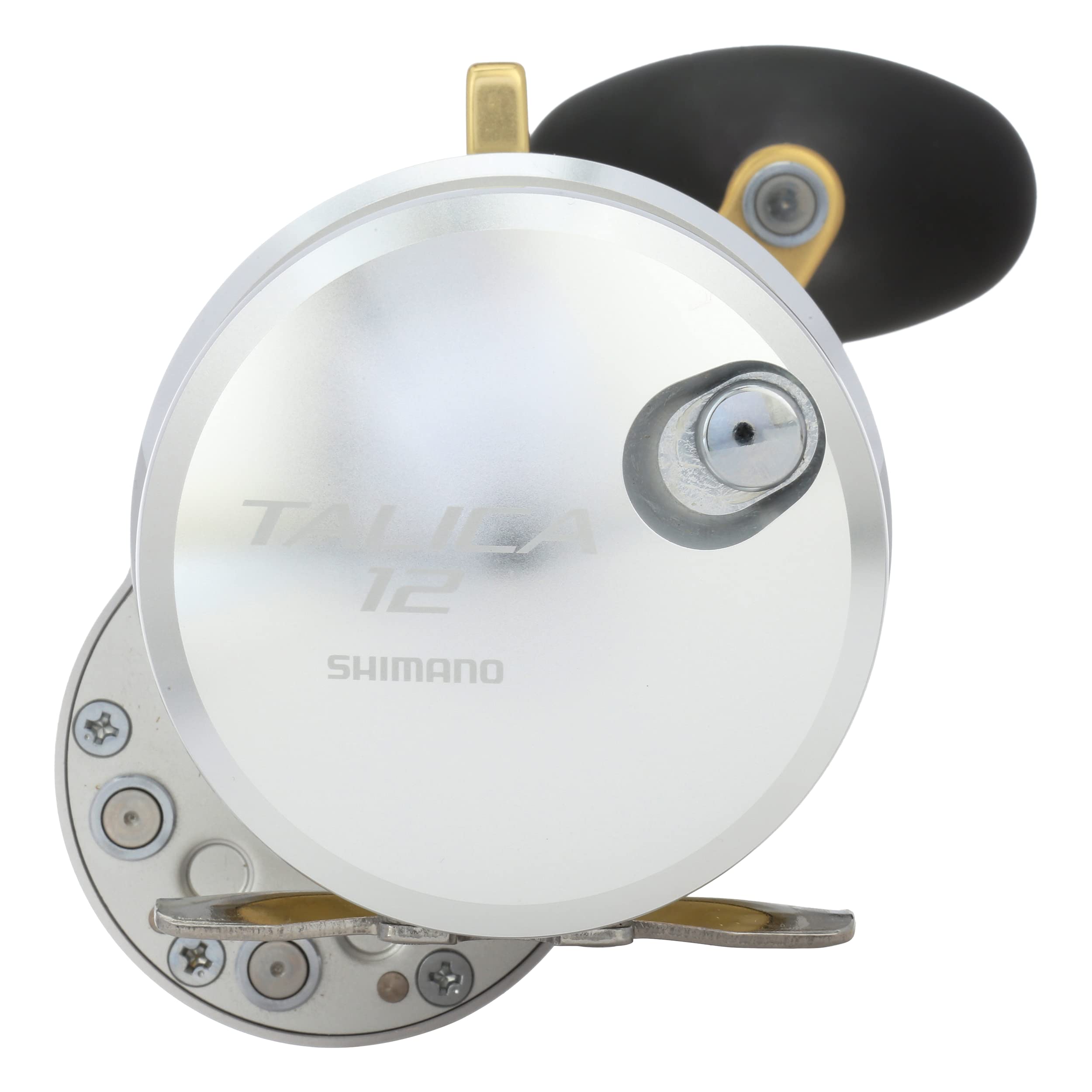SHIMANO Talica TAC12 reel dial detail underscores robust drag adjustment at sea