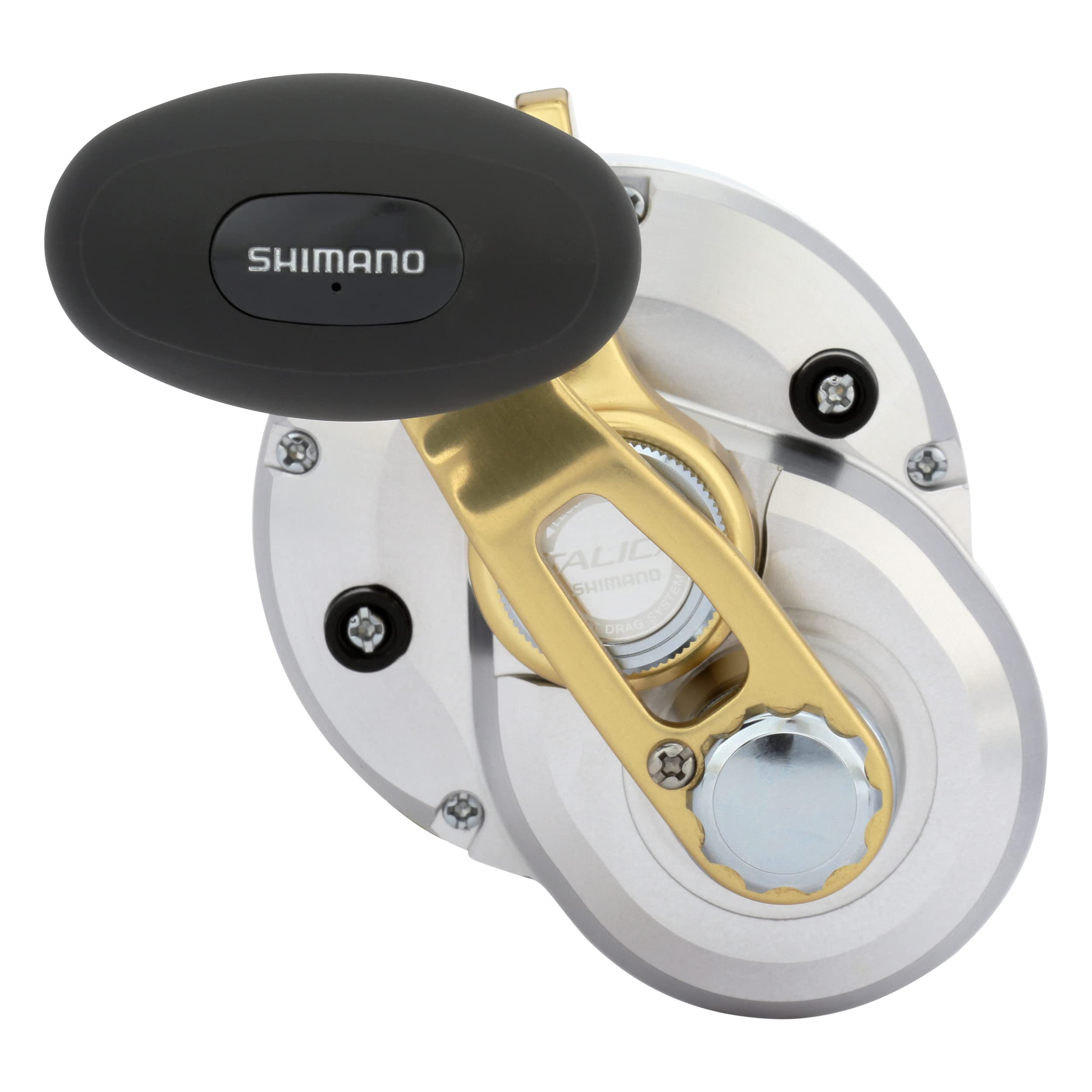 SHIMANO Talica TAC16 side view highlights robust engineering for demanding saltwater setups.