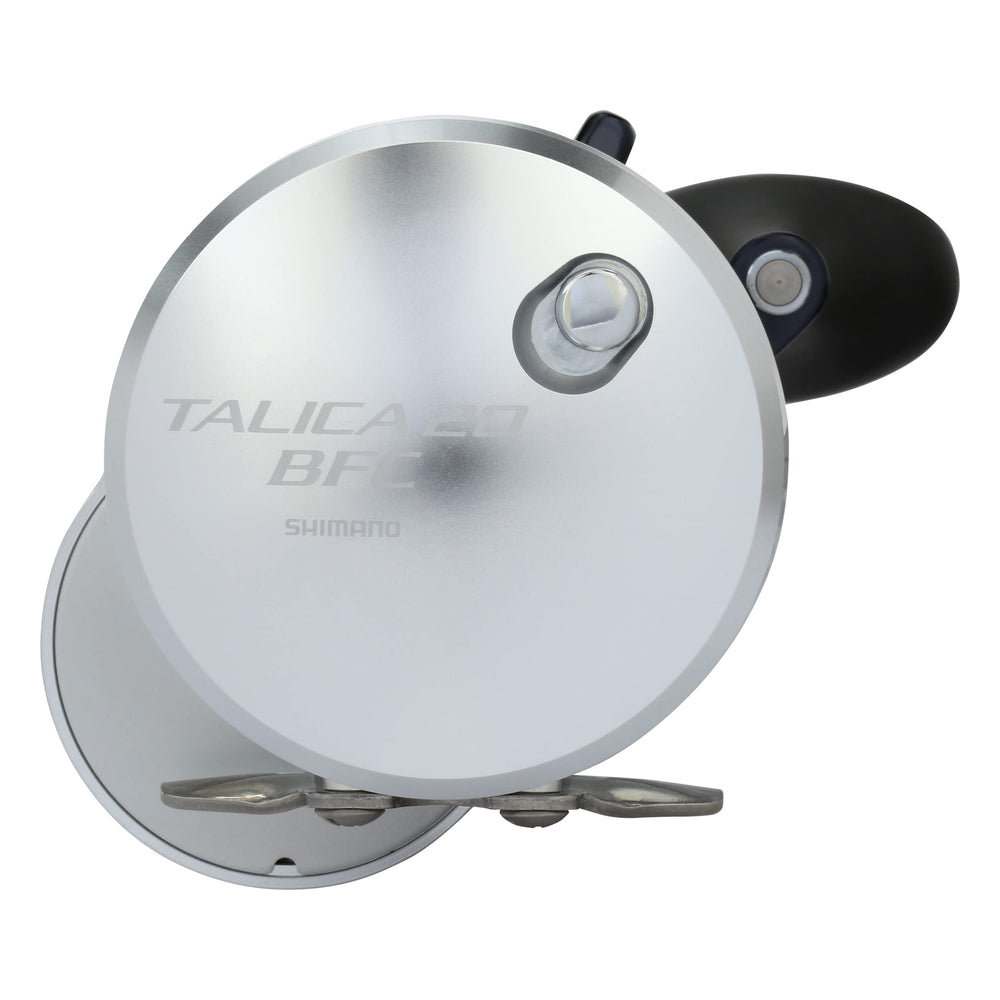 SHIMANO Talica 20BFC fast retrieve action demonstrates 60 in per crank.